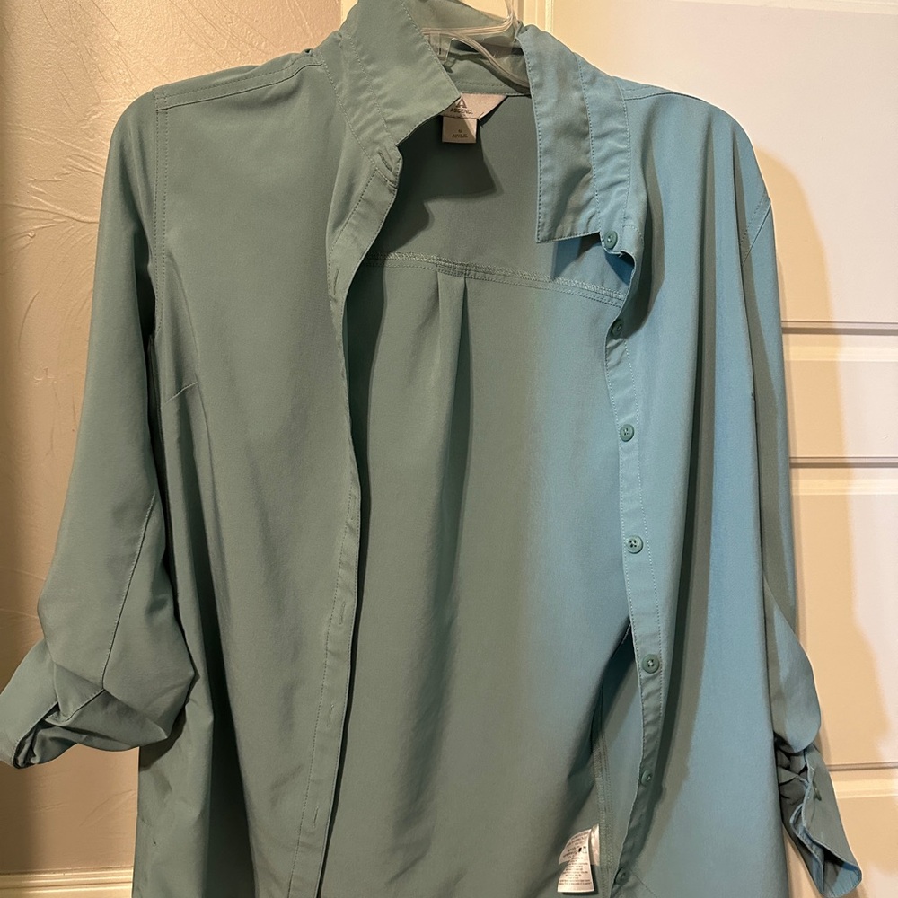 Ascend Blue Casual Button Down Shirt with Relaxed Elegance